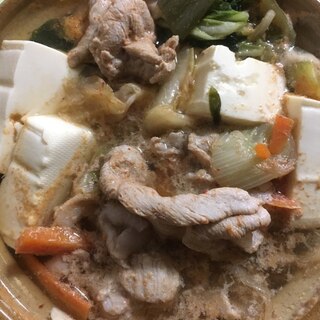 キムチ湯豆腐